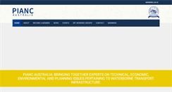Desktop Screenshot of pianc.org.au