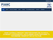 Tablet Screenshot of pianc.org.au
