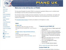 Tablet Screenshot of pianc.org.uk